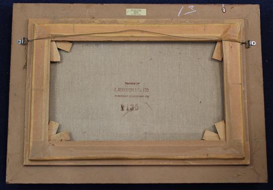§ David Shepherd (1931-) Curiosity, Giraffes and Thomson Gazelles, 13 x 19.5in.